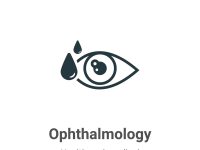 Ophthalmology vector icon on white background. Flat vector ophthalmology icon symbol sign from modern health and medical collection for mobile concept and web apps design.